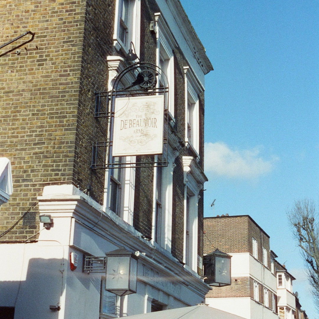 beautiful building image with 800 iso colour film