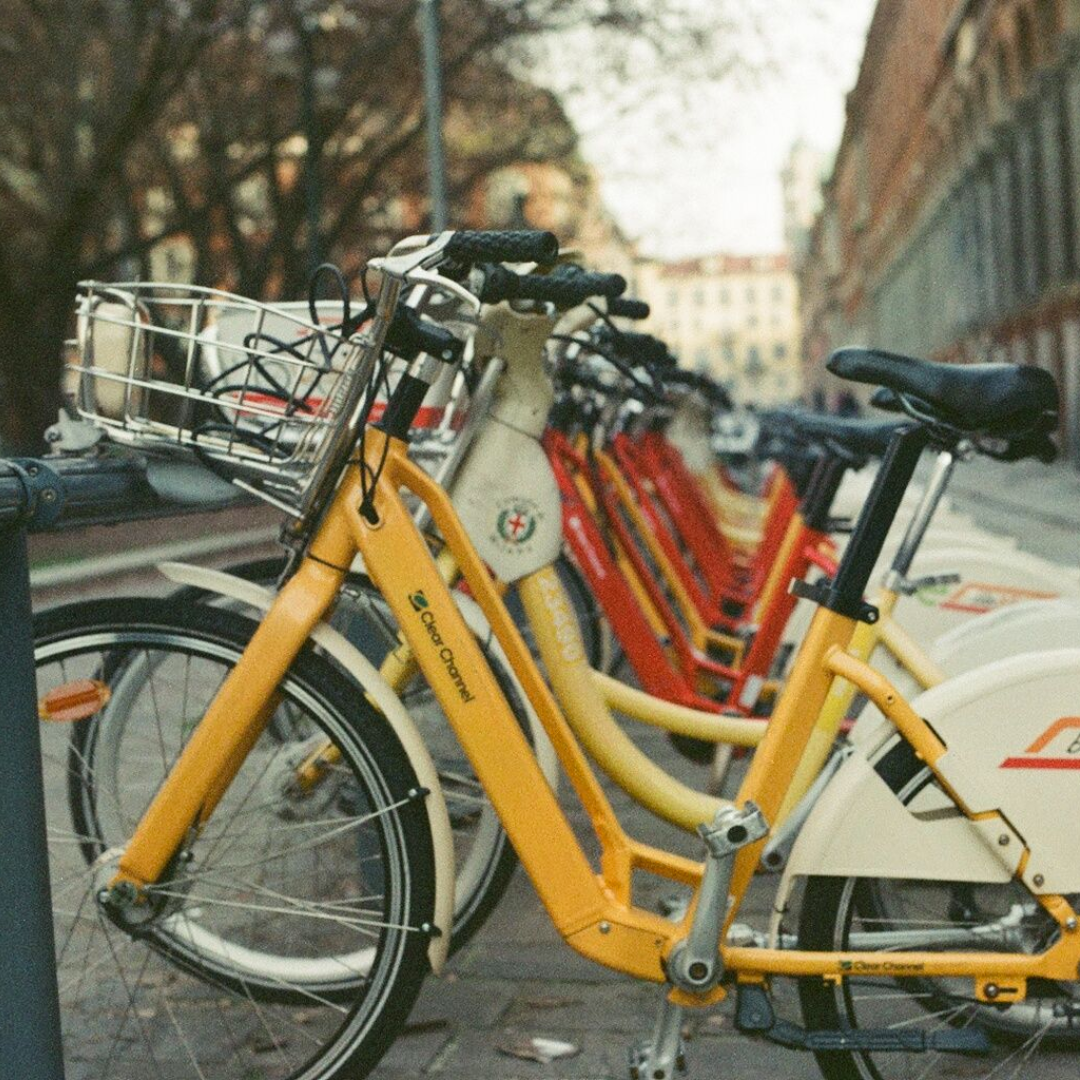 Bycycle photo with color film